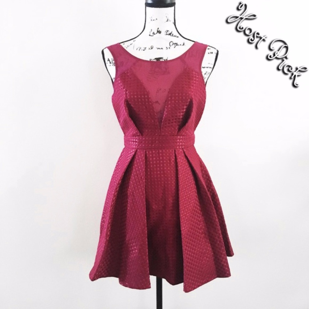 Host Pick BCBGeneration Red Geometric Dress